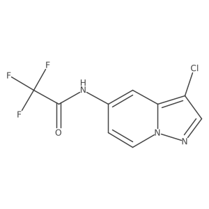 Acetamide, N-(3-chloropyrazolo[1,5-a]pyridin-5-yl)-2,2,2-trifluoro- Structure