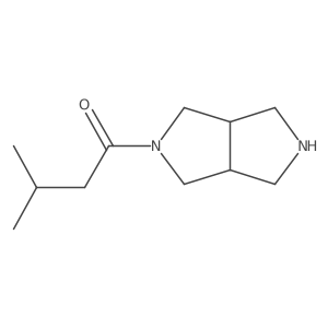 1-((3AR,6aS)-hexahydropyrrolo[3,4-c]pyrrol-2(1H)-yl)-3-methylbutan-1-one结构式