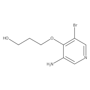3-[(3-Amino-5-bromopyridin-4-yl)oxy]propan-1-ol Structure