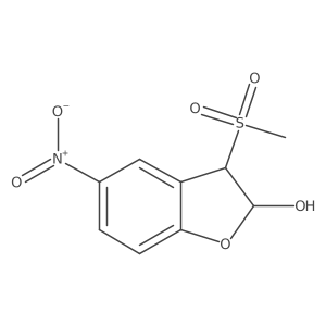 3-(Methylsulfonyl)-5-nitro-2,3-dihydrobenzofuran-2-ol Structure