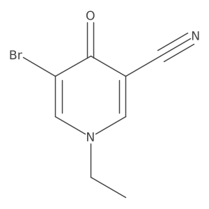 5-Bromo-1-ethyl-4-oxo-1,4-dihydropyridine-3-carbonitrile结构式
