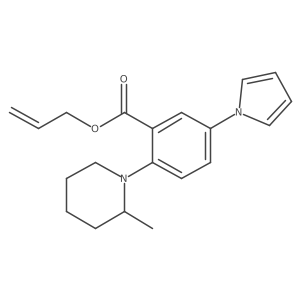 allyl 2-(2-methylpiperidin-1-yl)-5-(1H-pyrrol-1-yl)benzoate结构式