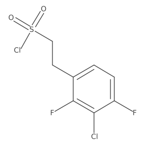2-(3-Chloro-2,4-difluorophenyl)ethane-1-sulfonyl chloride Structure