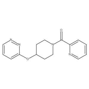 (4-(Pyridazin-3-yloxy)piperidin-1-yl)(pyridin-2-yl)methanone结构式