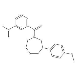 (3-(Dimethylamino)phenyl)(3-(4-methoxyphenyl)azepan-1-yl)methanone Structure