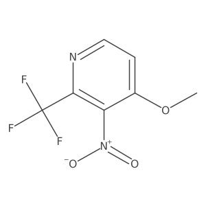 Pyridine, 4-methoxy-3-nitro-2-(trifluoromethyl)-结构式