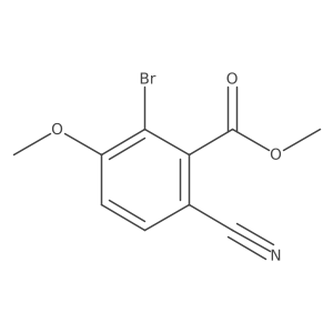 Methyl 2-bromo-6-cyano-3-methoxybenzoate结构式