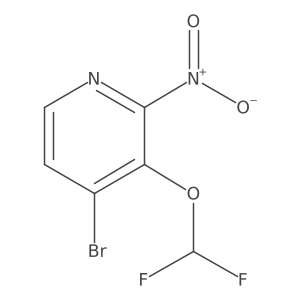 4-Bromo-3-(difluoromethoxy)-2-nitropyridine Structure