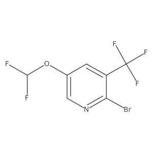 2-Bromo-5-(difluoromethoxy)-3-(trifluoromethyl)pyridine Structure