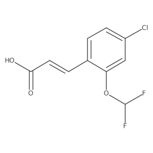 3-(4-Chloro-2-(difluoromethoxy)phenyl)acrylic acid结构式