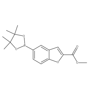 MEthyl 5-(tetramethyl-1,3,2-dioxaborolan-2-yl)-1-benzofuran-2-carboxylate Structure