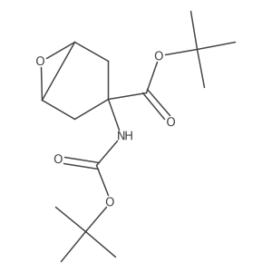 tert-Butyl 3-((tert-butoxycarbonyl)amino)-6-oxabicyclo[3.1.0]hexane-3-carboxylate Structure