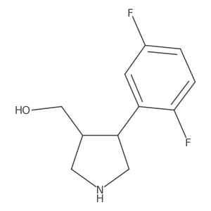 (4-(2,5-Difluorophenyl)pyrrolidin-3-yl)methanol结构式