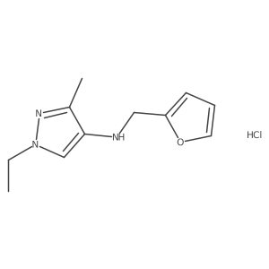 1-Ethyl-N-(2-furylmethyl)-3-methyl-1H-pyrazol-4-amine结构式