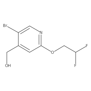 [5-Bromo-2-(2,2-difluoroethoxy)pyridin-4-yl]methanol结构式