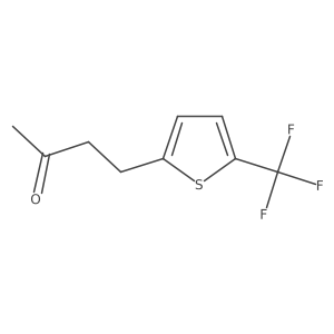 4-[5-(Trifluoromethyl)thiophen-2-yl]butan-2-one结构式