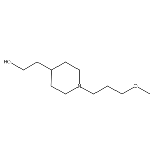 2-(1-(3-Methoxypropyl)piperidin-4-yl)ethan-1-ol结构式