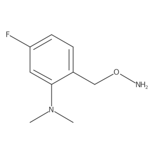 2-[(aminooxy)methyl]-5-fluoro-N,N-dimethylaniline结构式