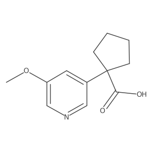 1-(5-Methoxypyridin-3-yl)cyclopentane-1-carboxylic acid Structure