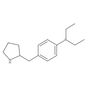 N,N-diethyl-4-[(pyrrolidin-2-yl)methyl]aniline结构式