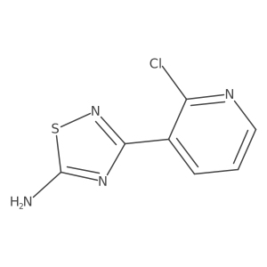 3-(2-Chloropyridin-3-yl)-1,2,4-thiadiazol-5-amine结构式