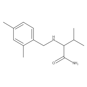 2-{[(2,4-Dimethylphenyl)methyl]amino}-3-methylbutanamide Structure