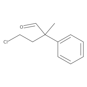 4-Chloro-2-methyl-2-phenylbutanal结构式