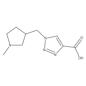 1-((1-methylpyrrolidin-3-yl)methyl)-1H-1,2,3-triazole-4-carboxylic acid结构式