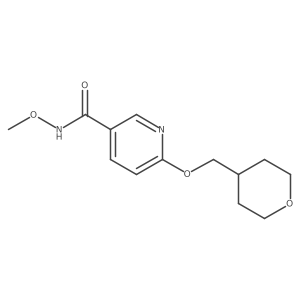 N-methoxy-6-((tetrahydro-2H-pyran-4-yl)methoxy)nicotinamide Structure