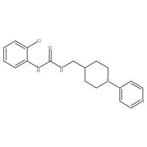 1-(2-Chlorophenyl)-3-((1-(pyridin-4-yl)piperidin-4-yl)methyl)urea结构式