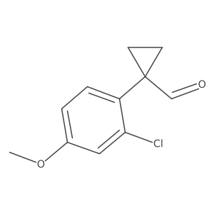 1-(2-Chloro-4-methoxyphenyl)cyclopropane-1-carbaldehyde结构式
