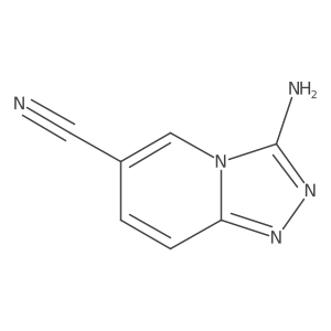 3-Amino-[1,2,4]triazolo[4,3-a]pyridine-6-carbonitrile结构式