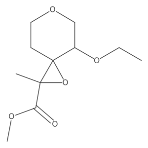 Methyl 4-ethoxy-2-methyl-1,6-dioxaspiro[2.5]octane-2-carboxylate结构式