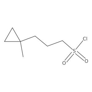 3-(1-Methylcyclopropyl)propane-1-sulfonyl chloride结构式