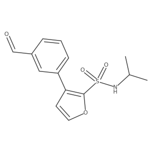 3-(3-formylphenyl)-N-(propan-2-yl)furan-2-sulfonamide结构式