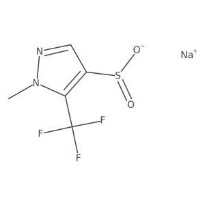 sodium 1-methyl-5-(trifluoromethyl)-1H-pyrazole-4-sulfinate Structure