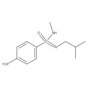4-amino-N-methyl-N-(2-methylpropyl)benzene-1-sulfonoimidamide Structure