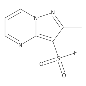 2-Methylpyrazolo[1,5-a]pyrimidine-3-sulfonyl fluoride结构式