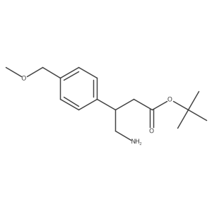 Tert-butyl 4-amino-3-[4-(methoxymethyl)phenyl]butanoate Structure