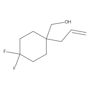 (1-Allyl-4,4-difluorocyclohexyl)methanol结构式