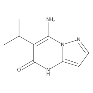 7-amino-6-(propan-2-yl)-4H,5H-pyrazolo[1,5-a]pyrimidin-5-one Structure