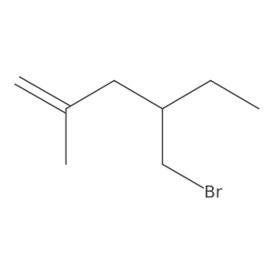 4-(Bromomethyl)-2-methylhex-1-ene结构式