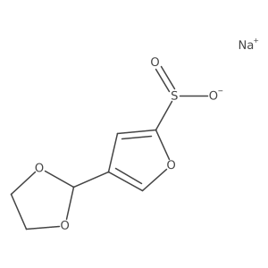 Sodium 4-(1,3-dioxolan-2-yl)furan-2-sulfinate Structure