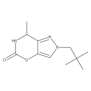 2-(2,2-dimethylpropyl)-7-methyl-2H,5H,6H,7H-pyrazolo[3,4-e][1,3]oxazin-5-one Structure