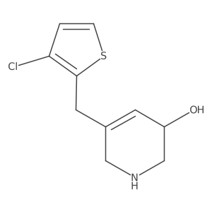 5-[(3-Chlorothiophen-2-yl)methyl]-1,2,3,6-tetrahydropyridin-3-ol Structure