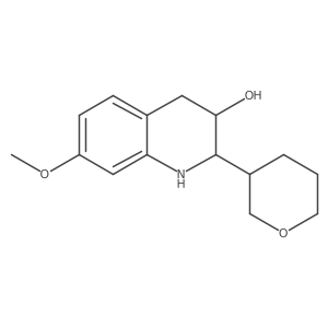 7-Methoxy-2-(oxan-3-yl)-1,2,3,4-tetrahydroquinolin-3-ol结构式