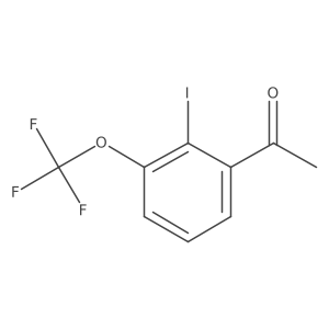 2'-Iodo-3'-(trifluoromethoxy)acetophenone结构式