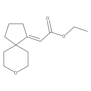 ethyl 2-[(1Z)-8-oxaspiro[4.5]decan-1-ylidene]acetate结构式