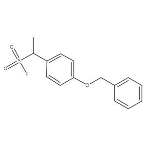 1-[4-(Benzyloxy)phenyl]ethane-1-sulfonyl fluoride Structure