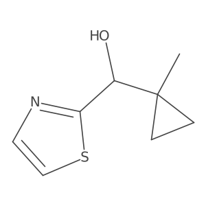 (1-Methylcyclopropyl)(1,3-thiazol-2-yl)methanol Structure